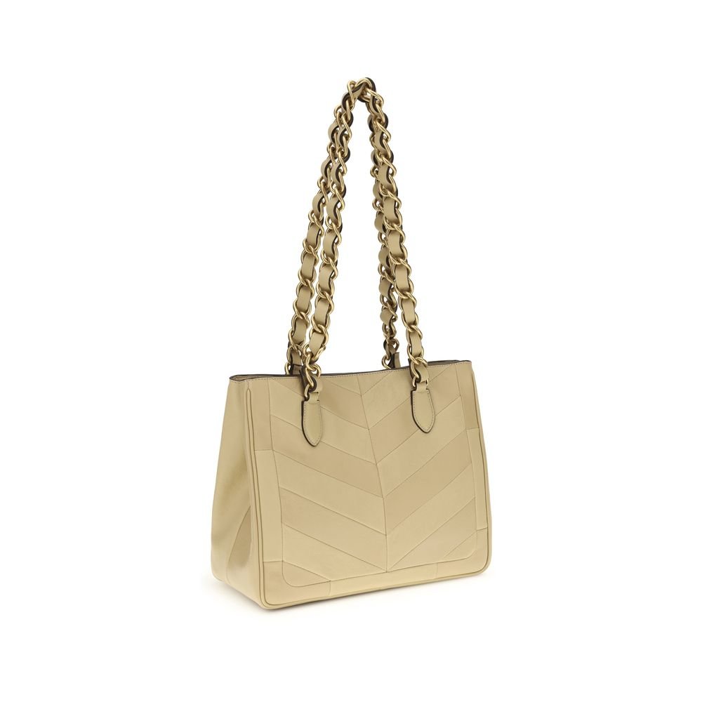 Valentino Garavani Gold Lamb Ovis Aries Aries Shoulder Bag - Image 3