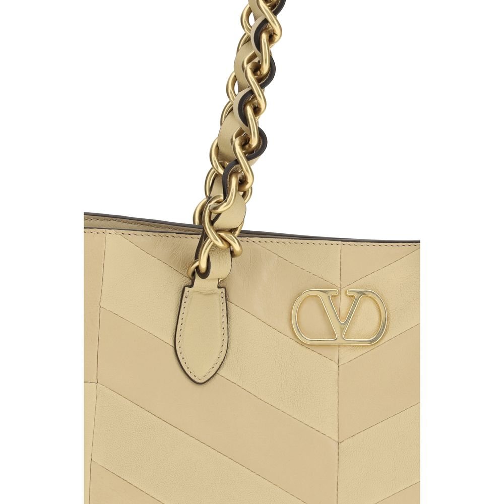 Valentino Garavani Gold Lamb Ovis Aries Aries Shoulder Bag - Image 4
