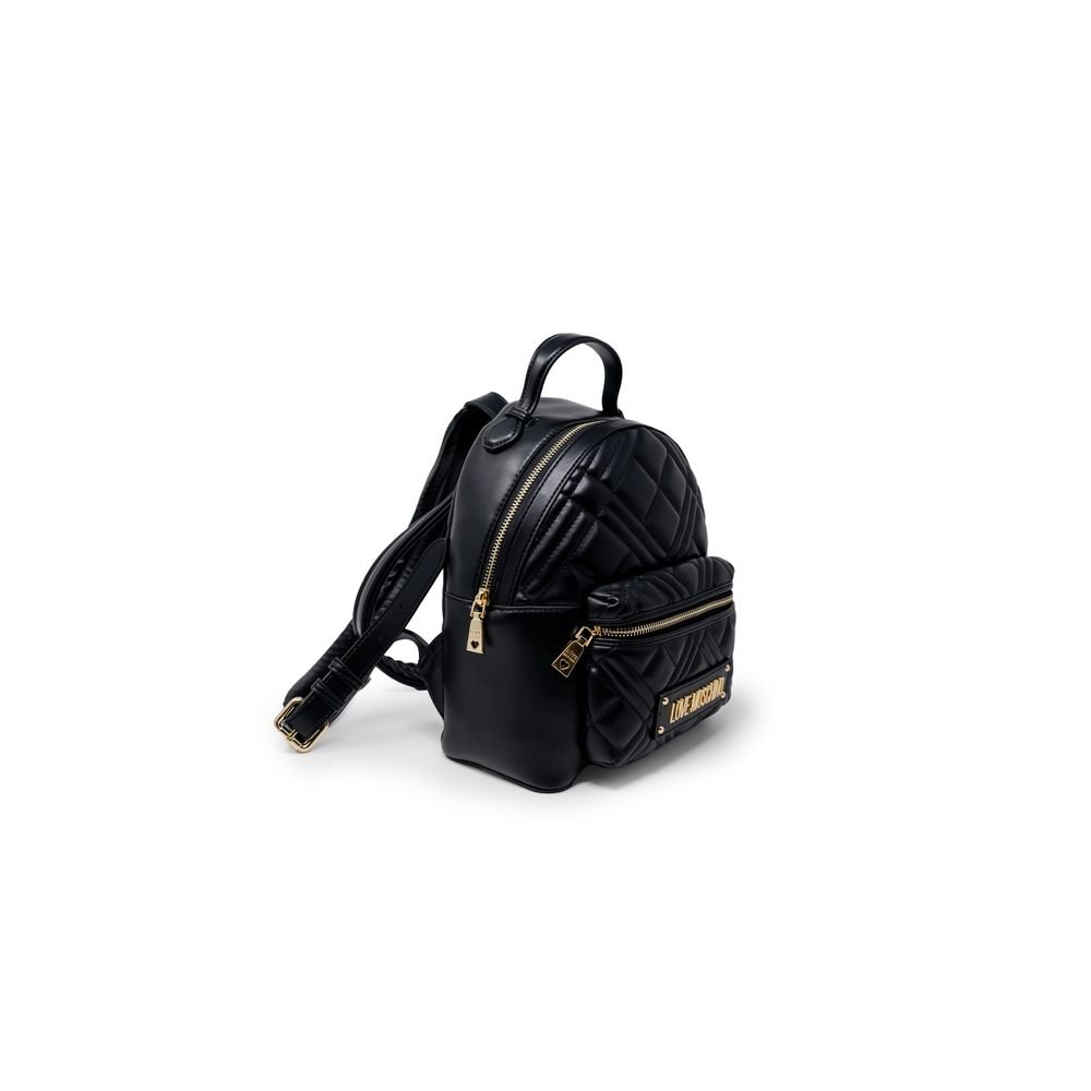 Love Moschino Black Polyethylene Backpack - Image 2