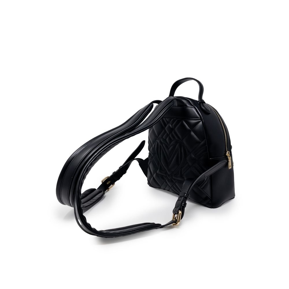 Love Moschino Black Polyethylene Backpack - Image 3