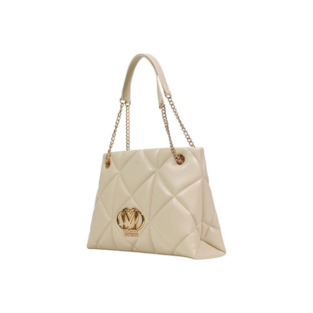 Love Moschino Beige Artificial Leather Handbag - Image 2