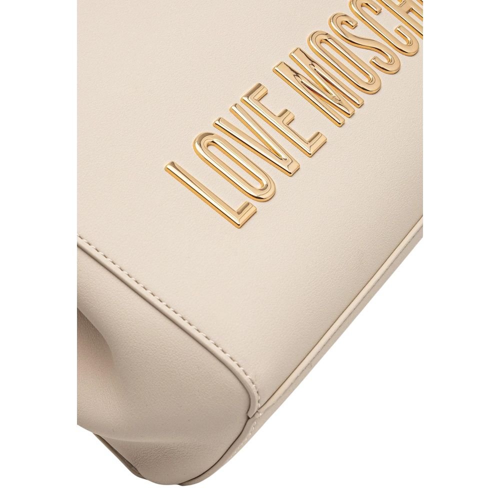 Love Moschino Beige Polyethylene Handbag - Image 3