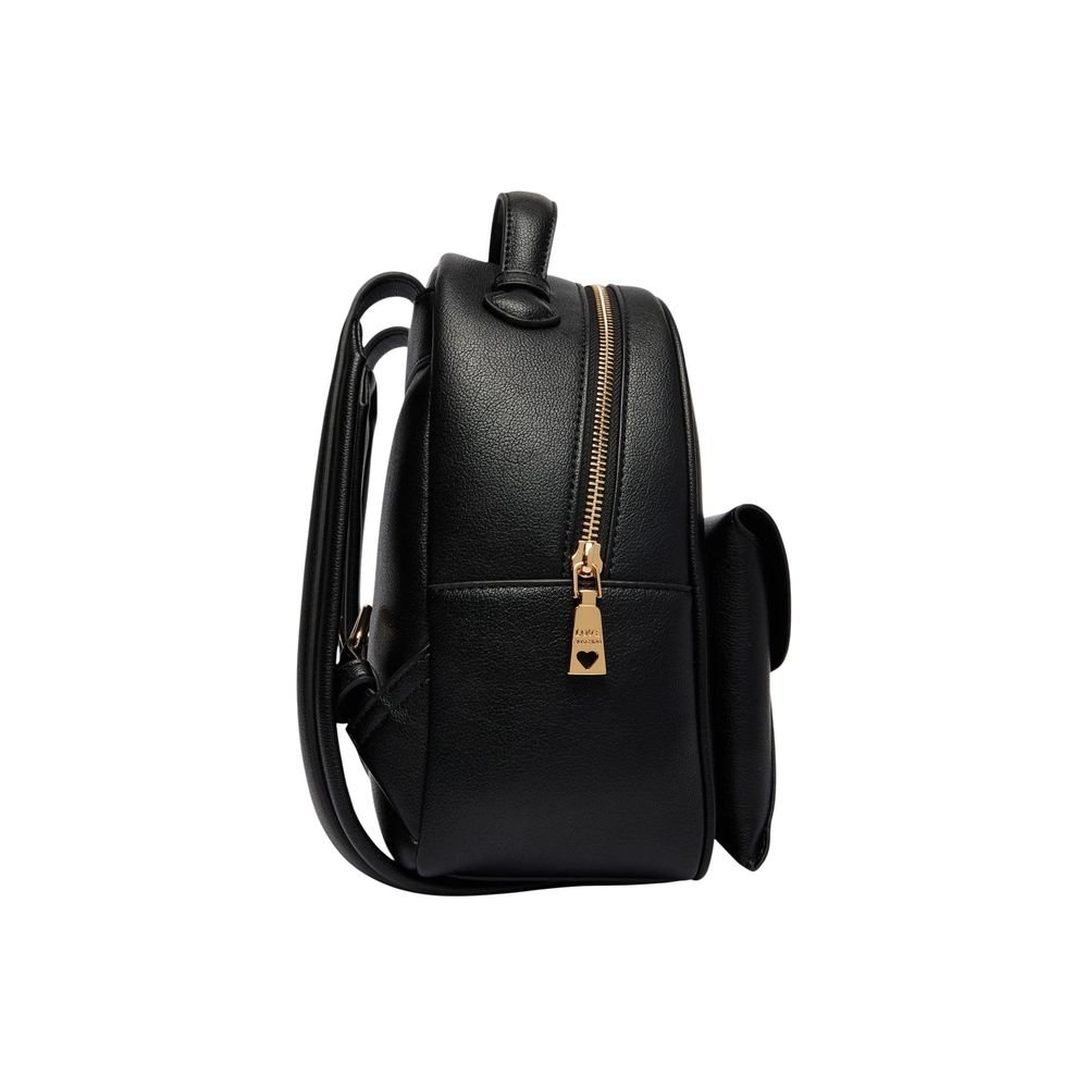 Love Moschino Black Polyethylene Backpack - Image 4