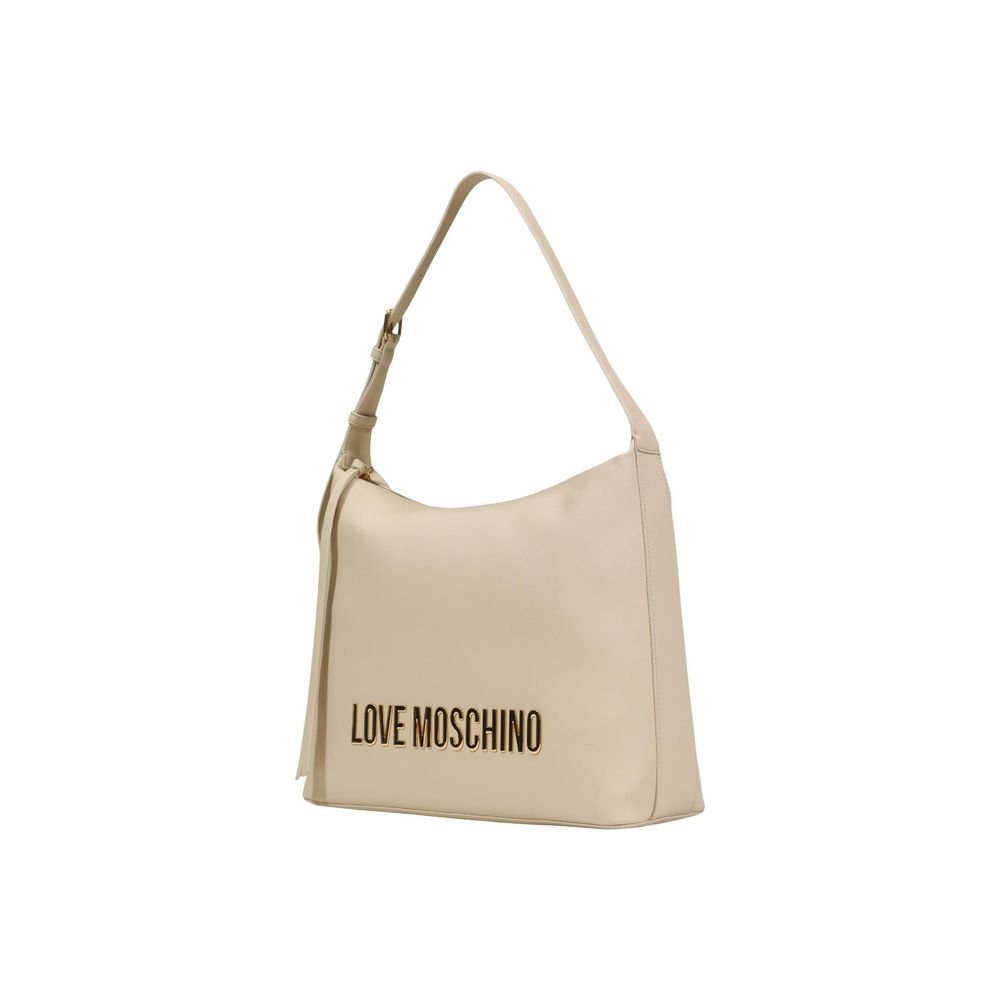 Love Moschino Beige Polyethylene Handbag - Image 2