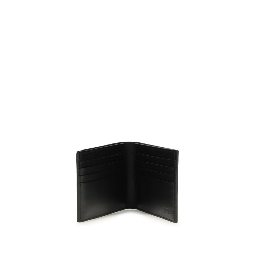 Fendi Black Calf Leather Bos Taurus Wallet - Image 3
