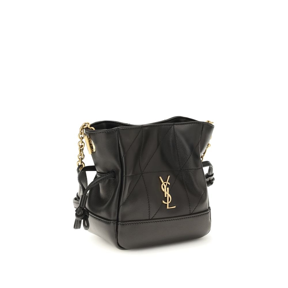 Saint Laurent Black Lamb Ovis Aries Aries Clutch Bag - Image 2