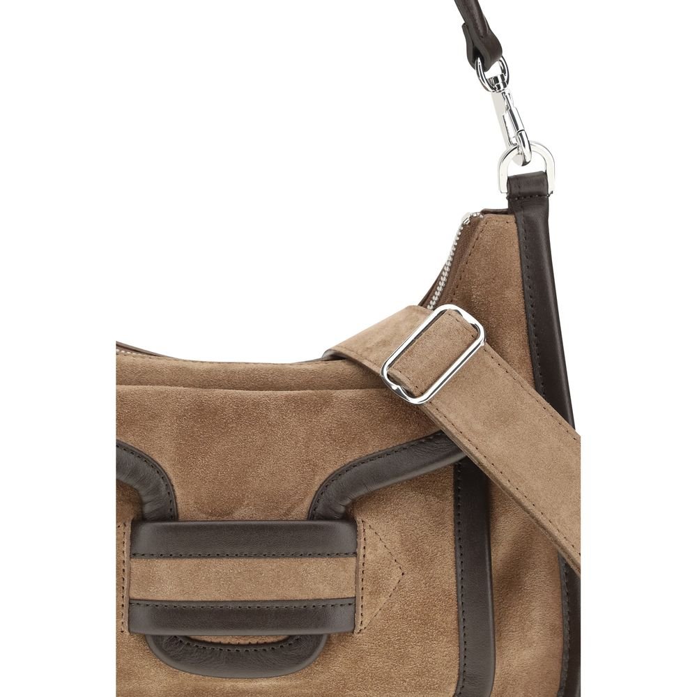 Pierre Hardy Brown Calf Leather Bos Taurus Shoulder Bag - Image 4