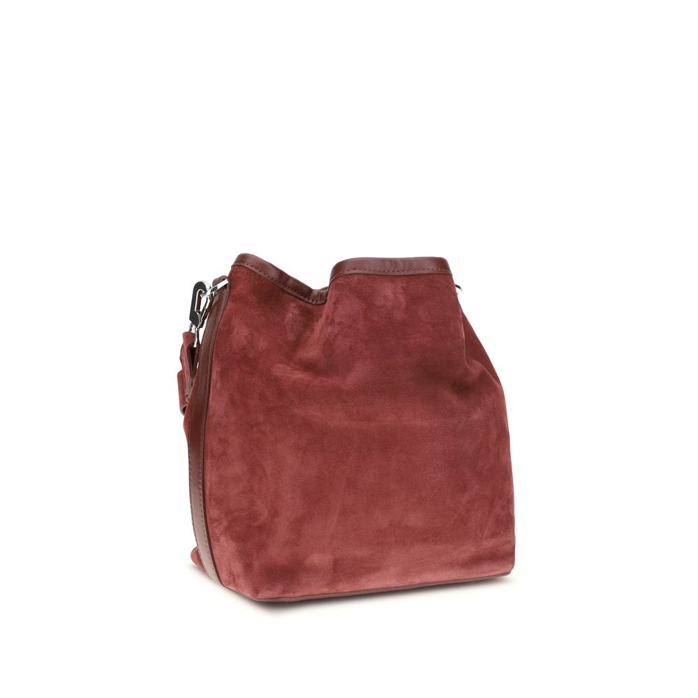 Pierre Hardy Bordeaux Calf Leather Bos Taurus Backet Bag - Image 3