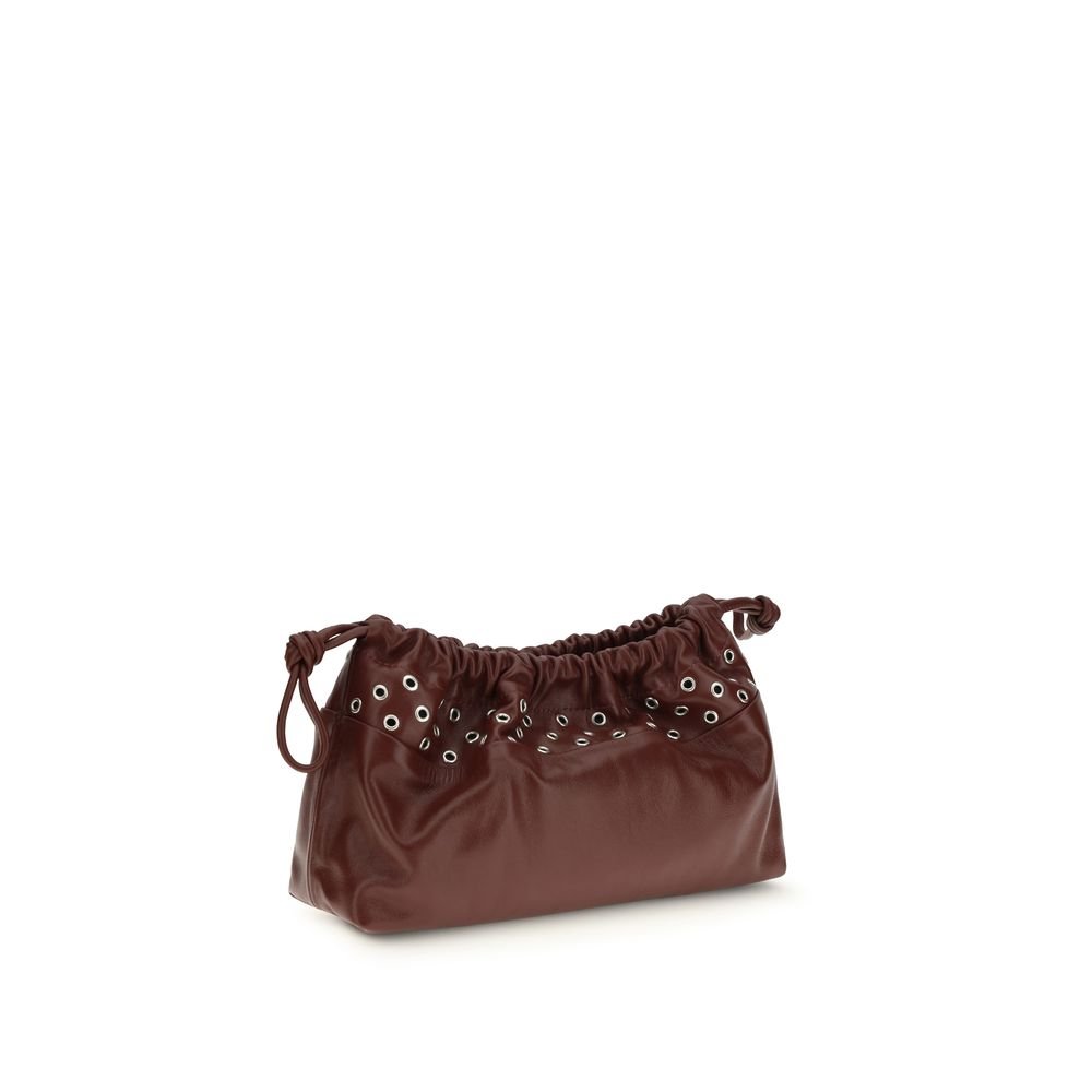 Pierre Hardy Bordeaux Calf Leather Bos Taurus Clutch Bag - Image 3
