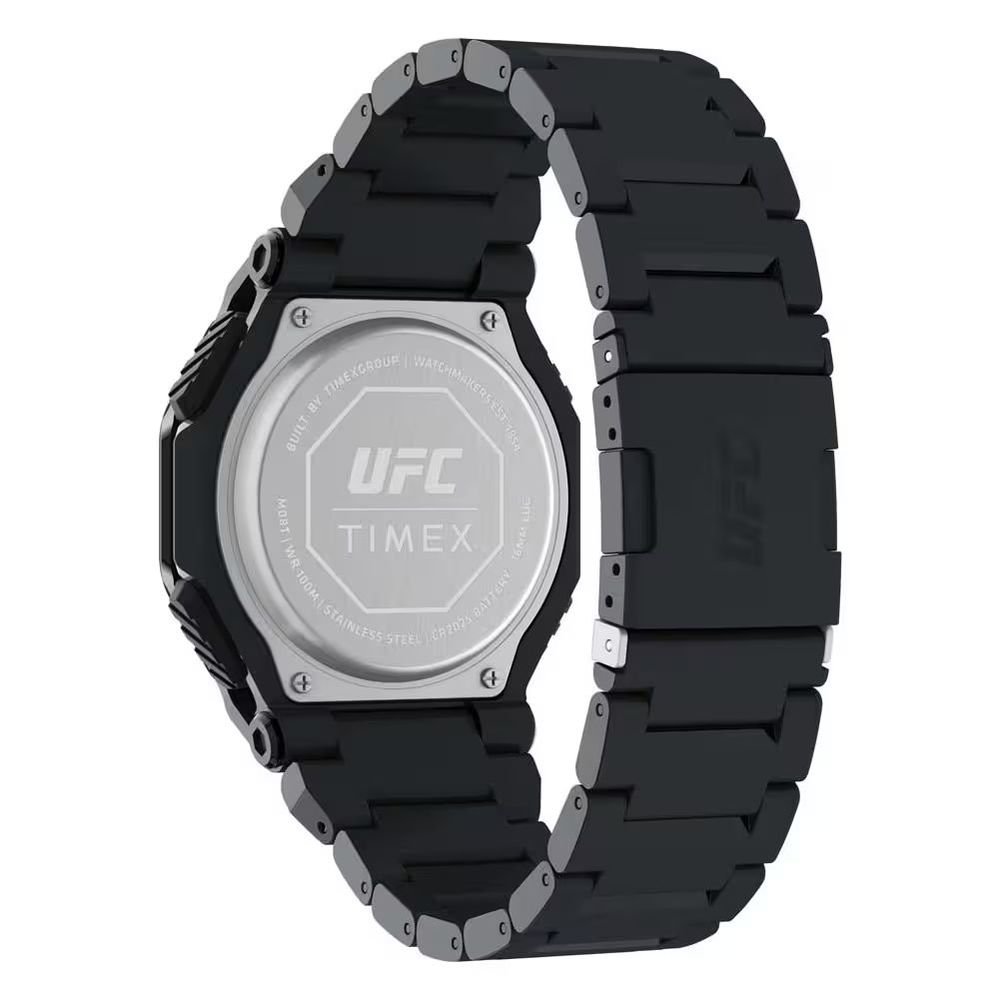 Timex Black Stainless Steel Sport Watch - Image 2