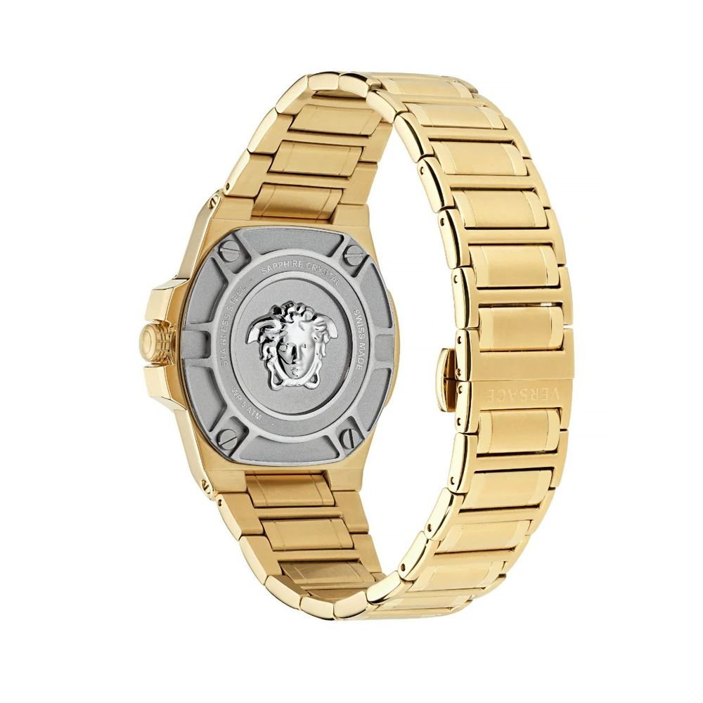 Versace Gold Stainless Steel Dress Watch - Image 2