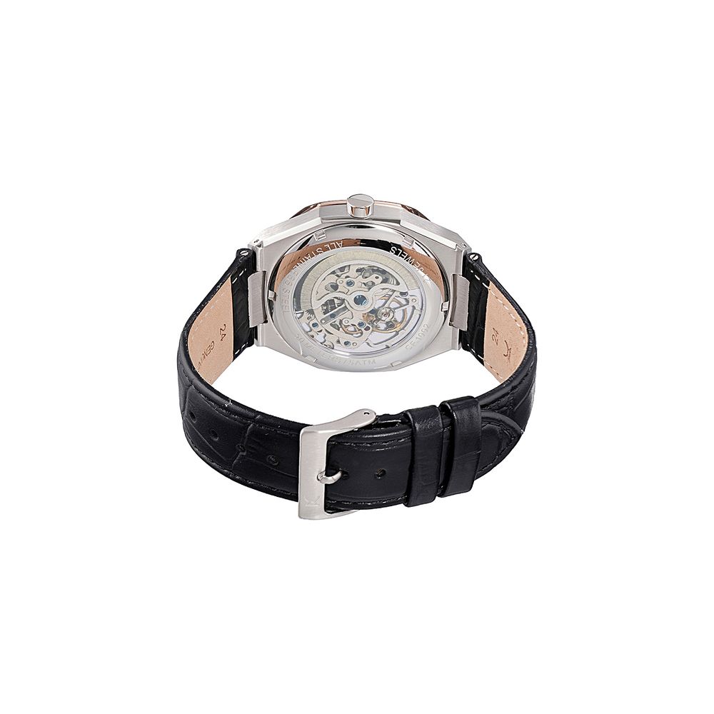 Pierre Cardin Black Leather Dress Watch - Image 3