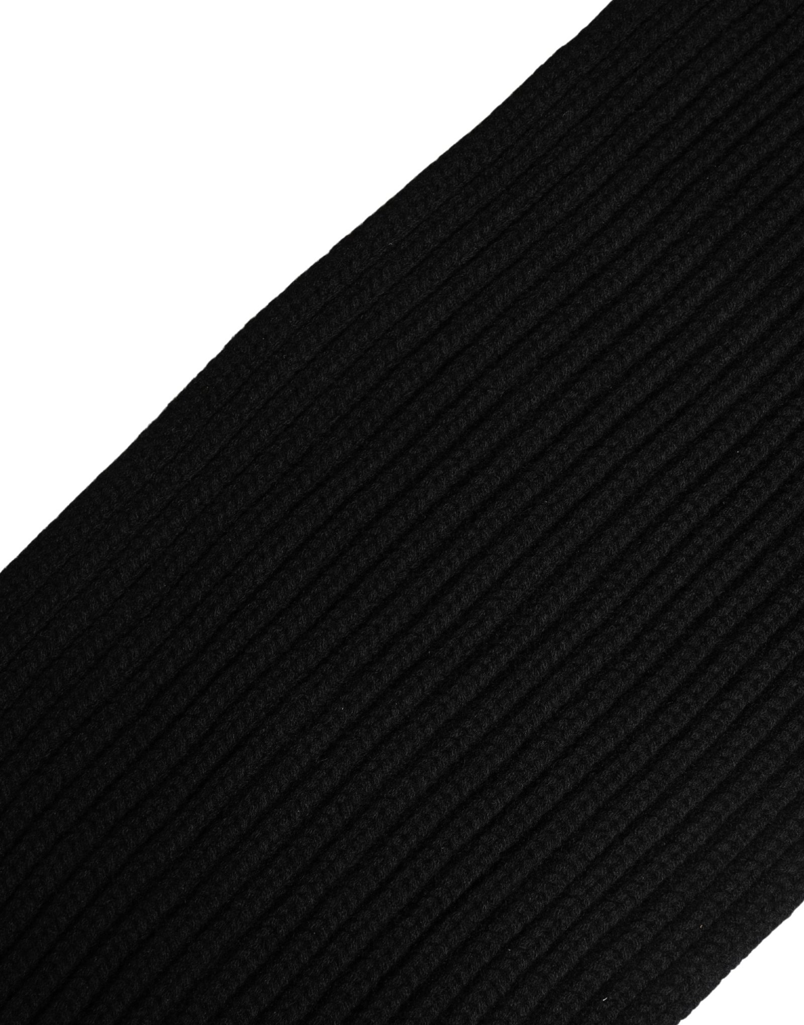 Dolce & Gabbana Black Cashmere Knitted Men Neck Warmer One Size Scarf - Image 5