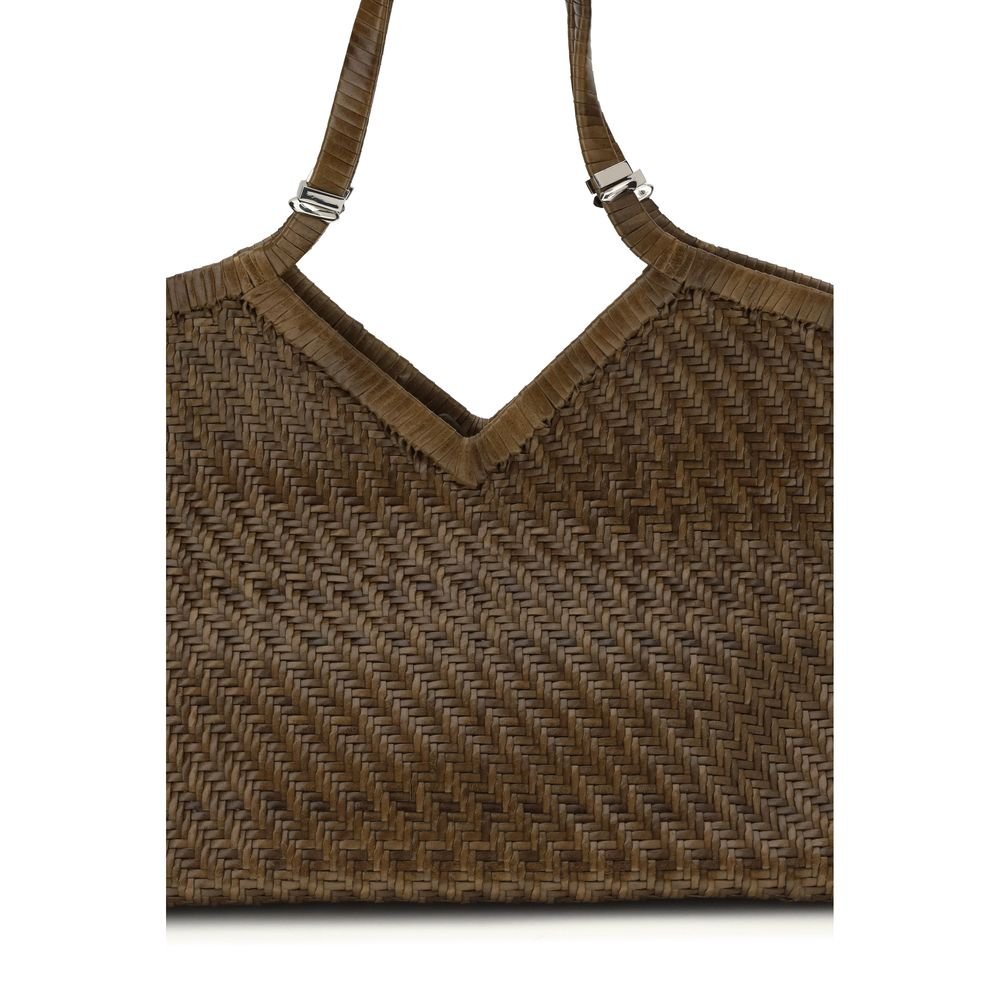 Benedetta Bruzziches Brown Buffalo Leather Handbag - Image 4
