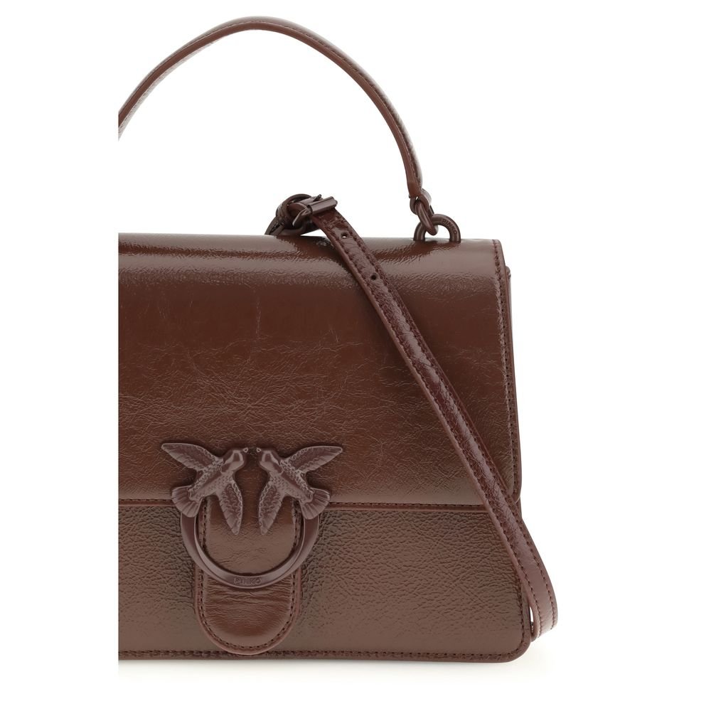 PINKO Brown Lamb Ovis Aries Aries Handbag - Image 4