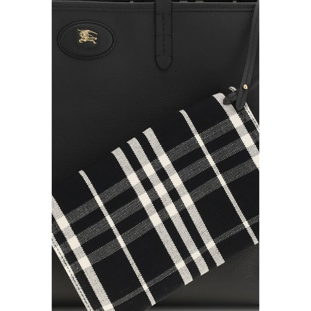 Burberry Black Calf Leather Bos Taurus Shoulder Bag - Image 4