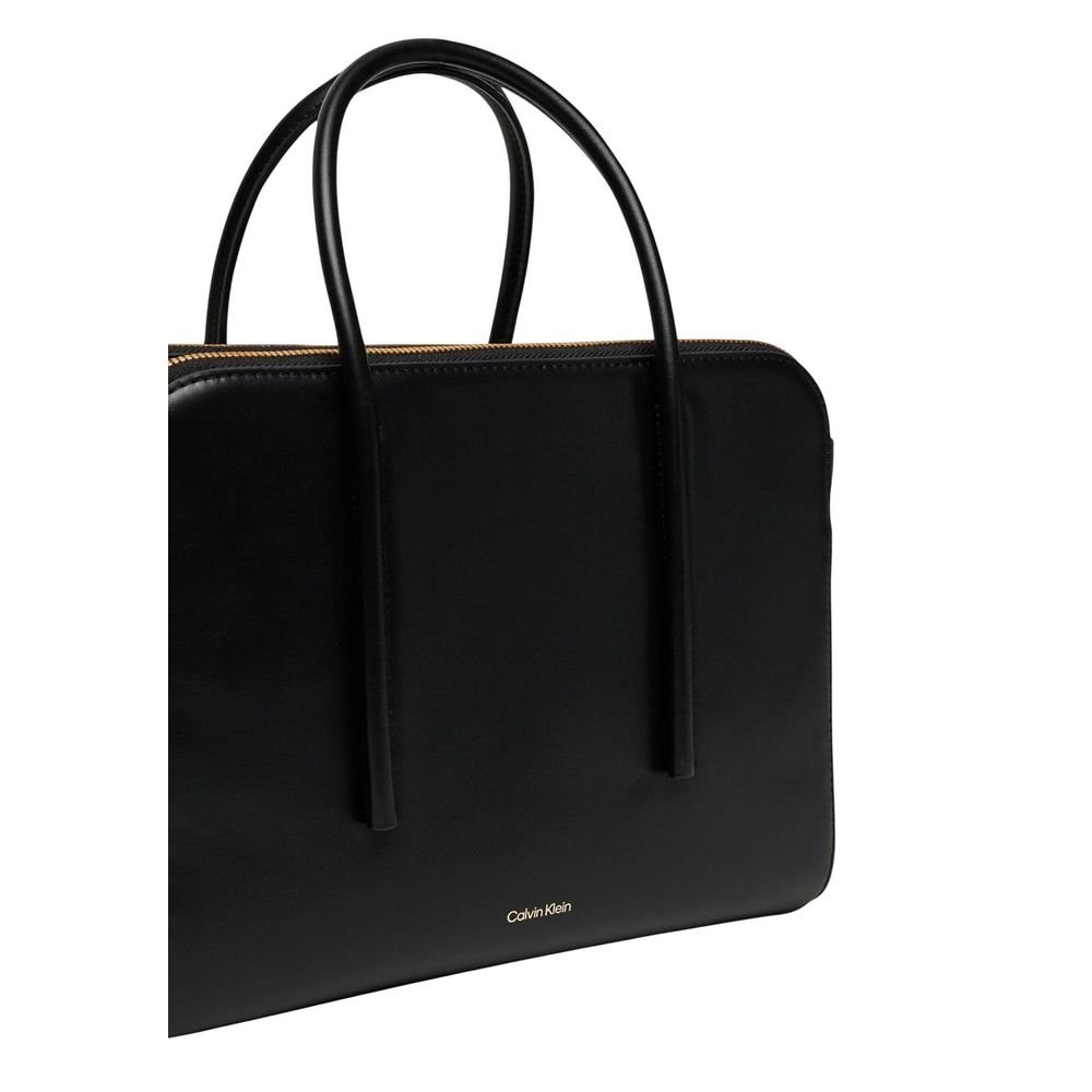 Calvin Klein Black Leather Handbag - Image 3