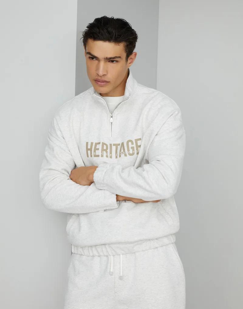 Brunello Cucinelli Silver Cotton Sweatshirt - Image 5