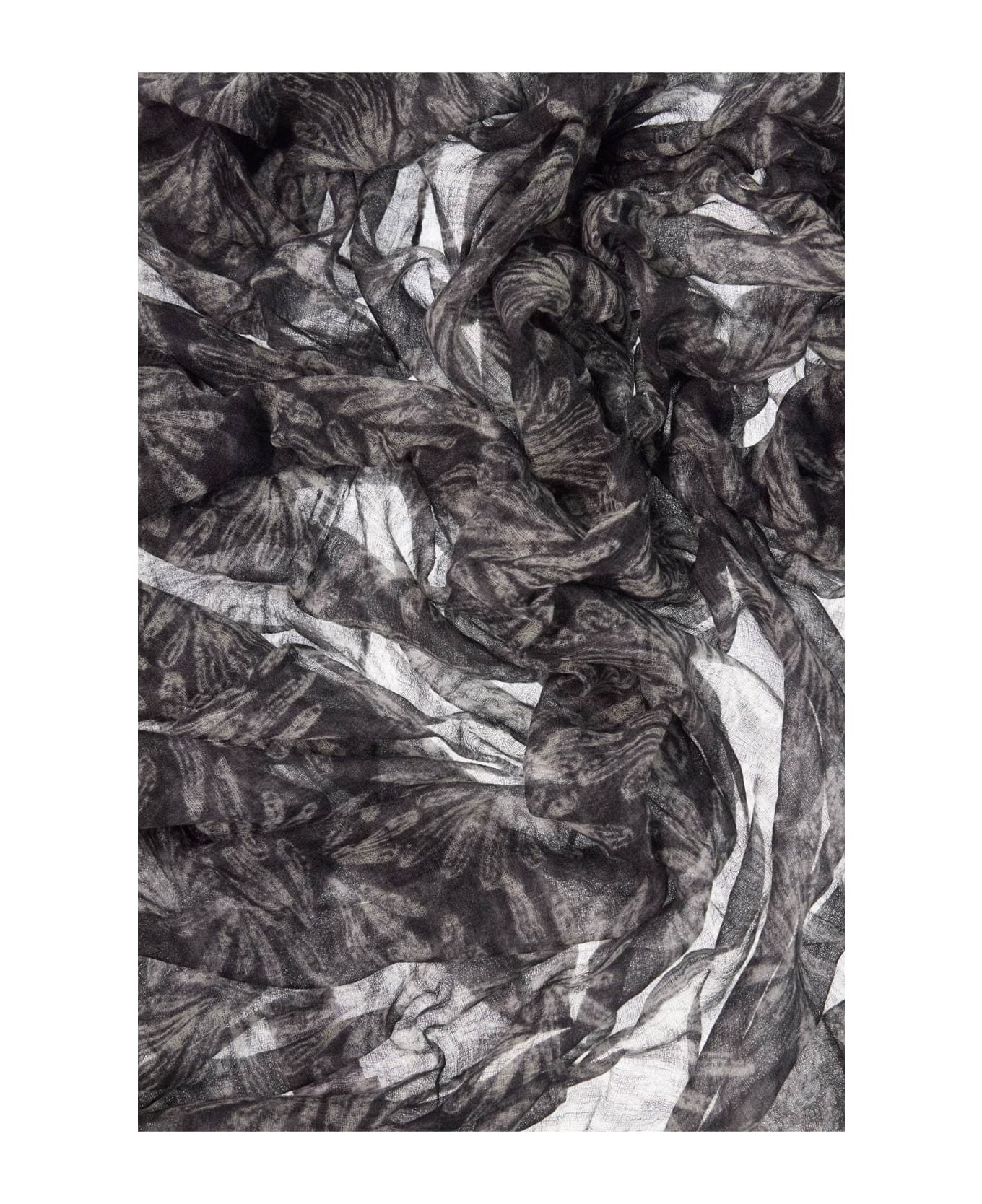 Brunello Cucinelli Gray Cashmere Scarf - Image 3