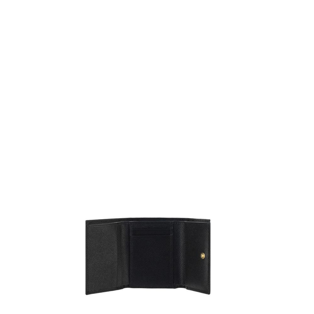 Dolce & Gabbana Black Calf Leather Bos Taurus Wallet - Image 3