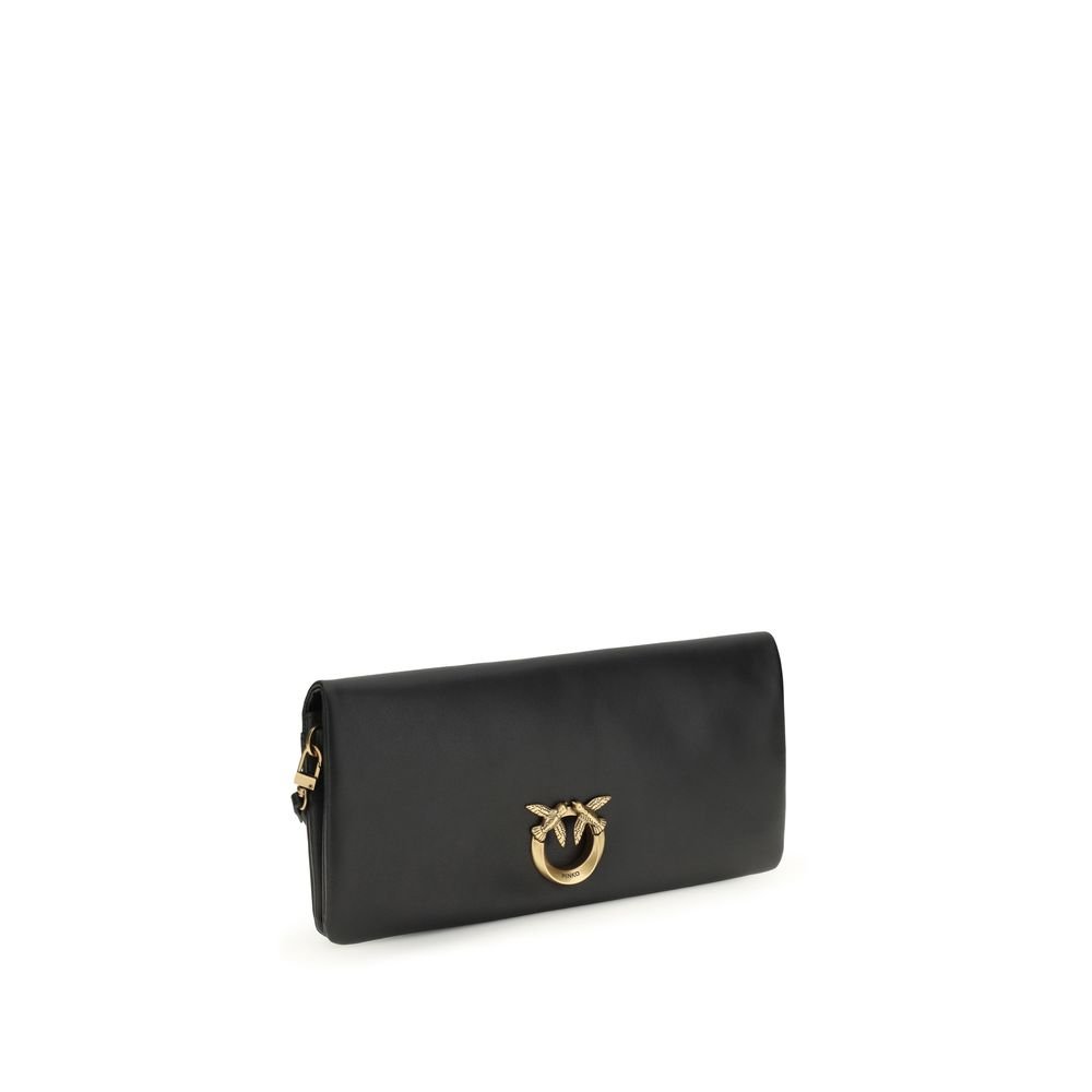 PINKO Black Calf Leather Bos Taurus Clutch Bag - Image 2