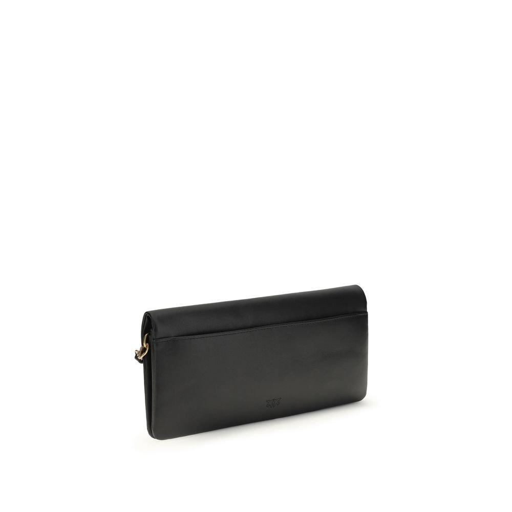 PINKO Black Calf Leather Bos Taurus Clutch Bag - Image 3