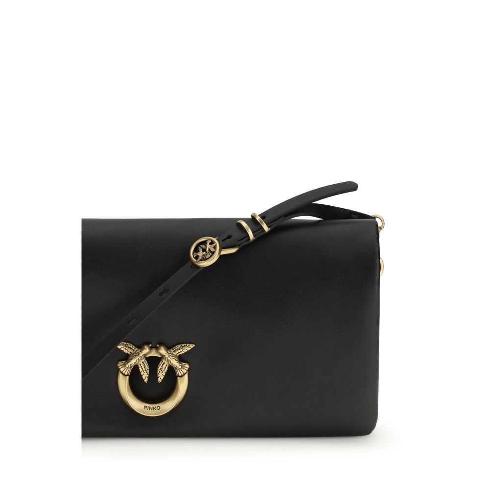 PINKO Black Calf Leather Bos Taurus Clutch Bag - Image 4