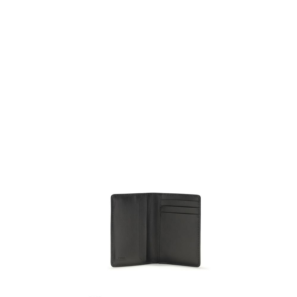 Fendi Black Calf Leather Bos Taurus Wallet - Image 3
