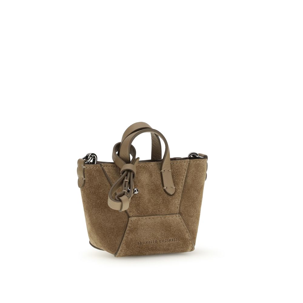 Brunello Cucinelli Brown Calf Leather Bos Taurus Shoulder Bag - Image 2