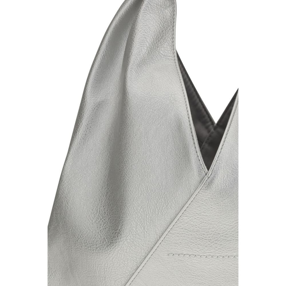 MM6 Silver Polyethylene Handbag - Image 4