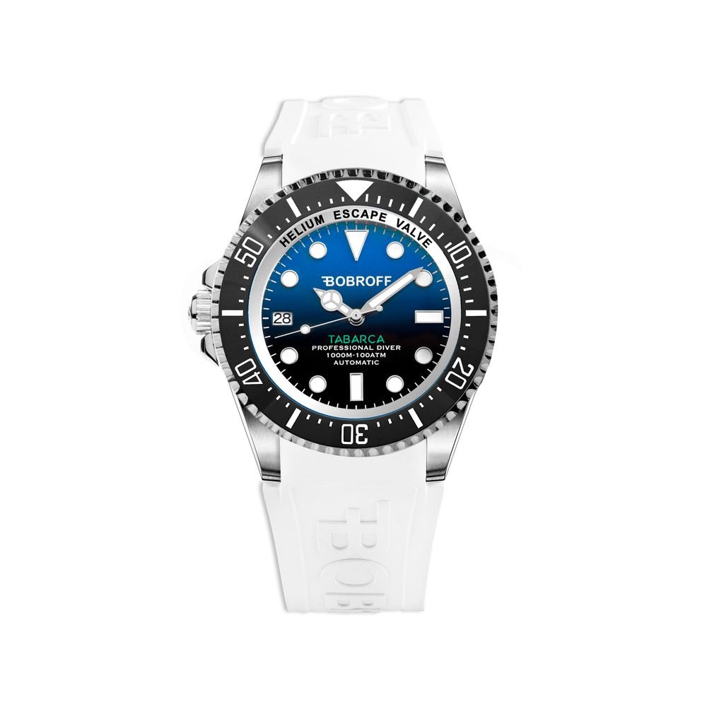 Bobroff White Rubber Sport Watch