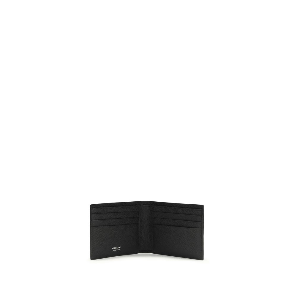 Ferragamo Black Calf Leather Bos Taurus Wallet - Image 3