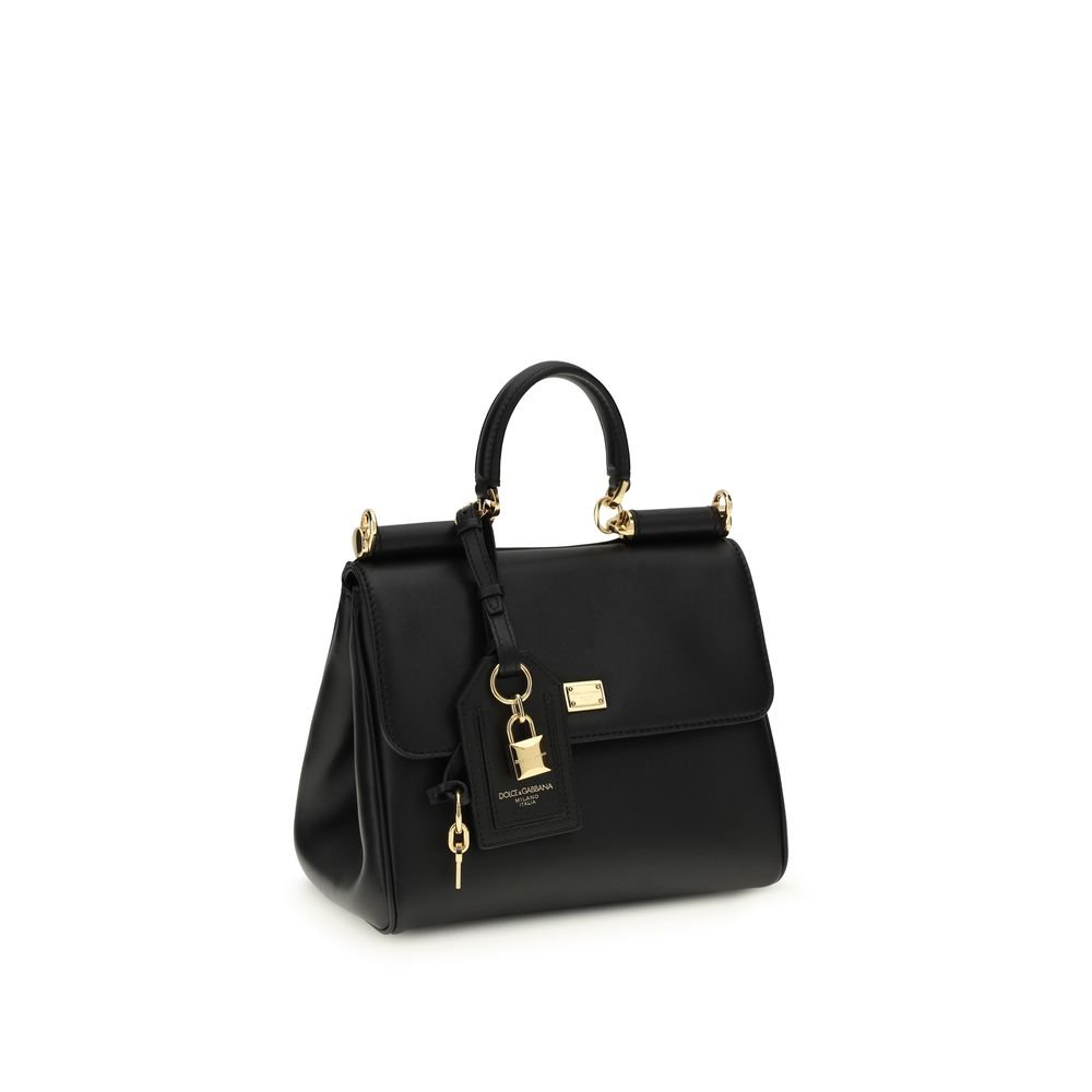 Dolce & Gabbana Black Calf Leather Bos Taurus Shoulder Bag - Image 2