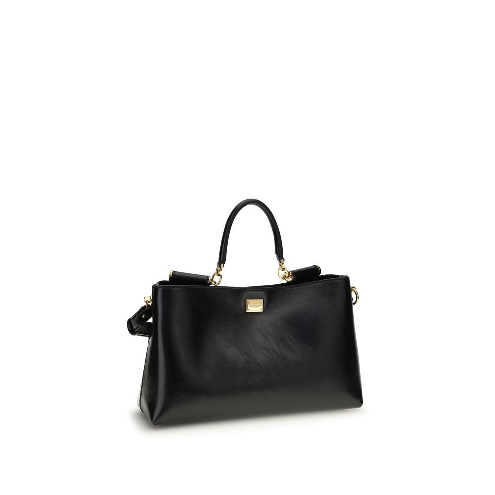 Dolce & Gabbana Black Calf Leather Bos Taurus Shoulder Bag - Image 2