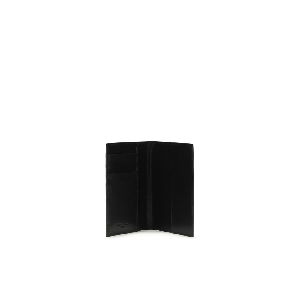 Dolce & Gabbana Black Calf Leather Bos Taurus Wallet - Image 3