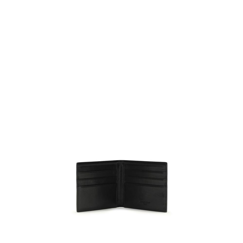 Dolce & Gabbana Black Calf Leather Bos Taurus Wallet - Image 3
