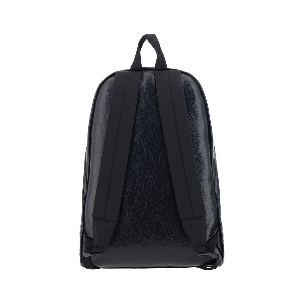 Balenciaga Black Calf Leather Bos Taurus Backpack - Image 2