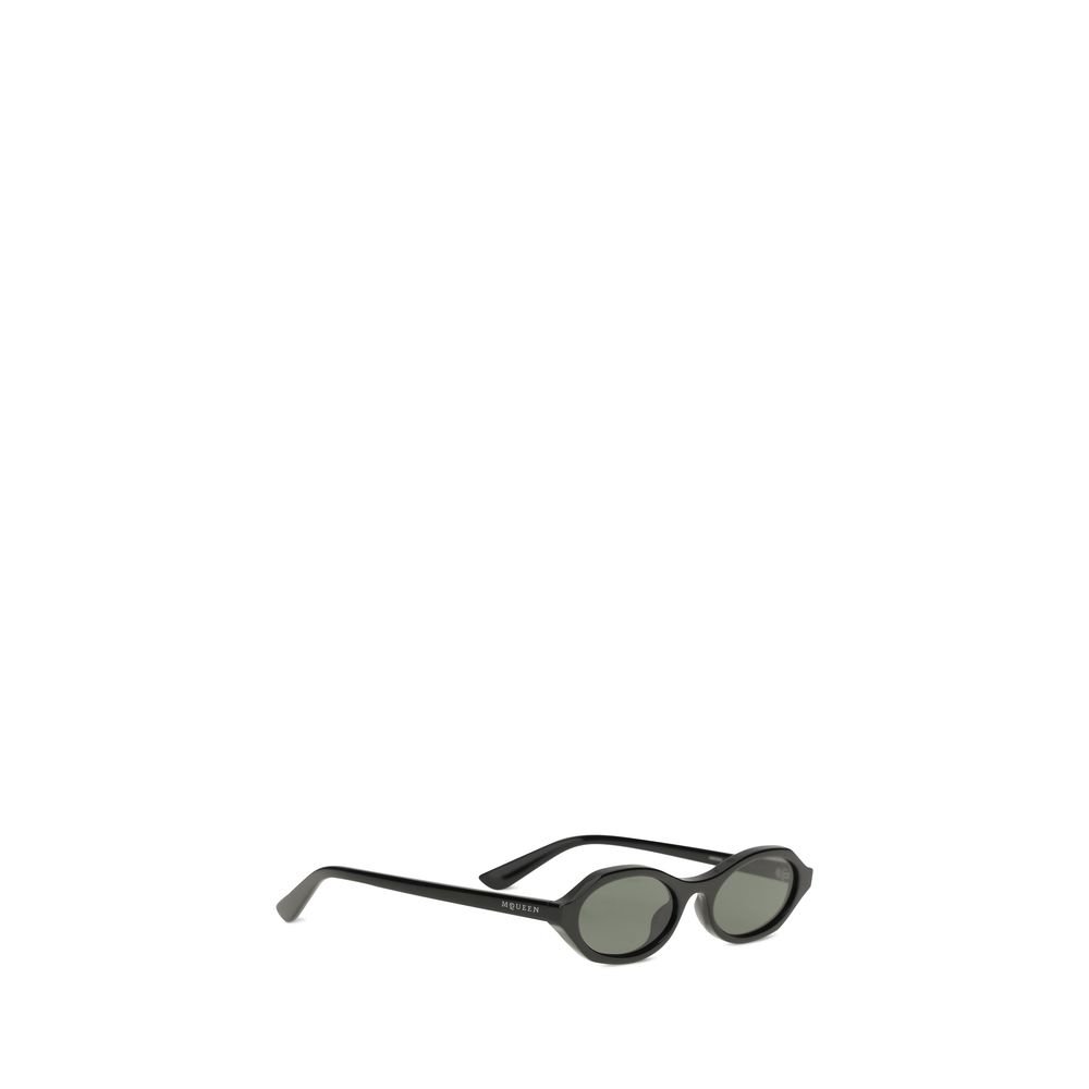 Alexander McQueen Black Acetate Sunglasses - Image 2