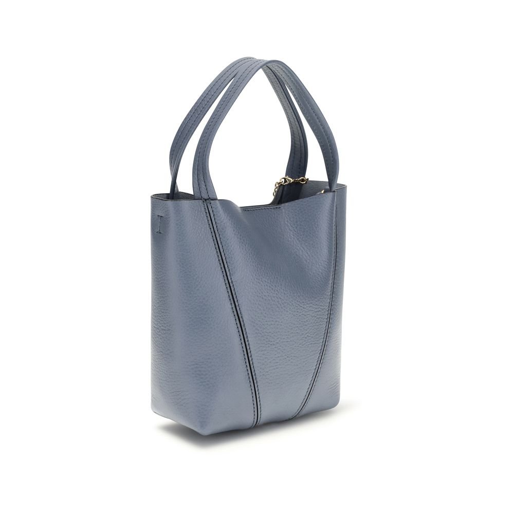 Chloé Blue Calf Leather Bos Taurus Shoulder Bag - Image 3
