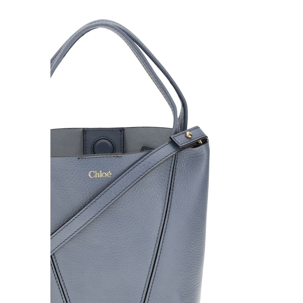 Chloé Blue Calf Leather Bos Taurus Shoulder Bag - Image 5