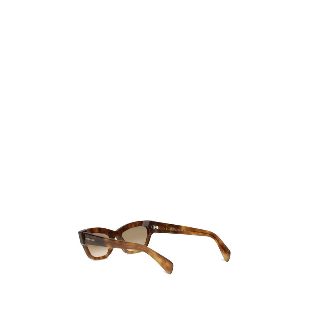 Alexander McQueen Brown Acetate Sunglasses - Image 3