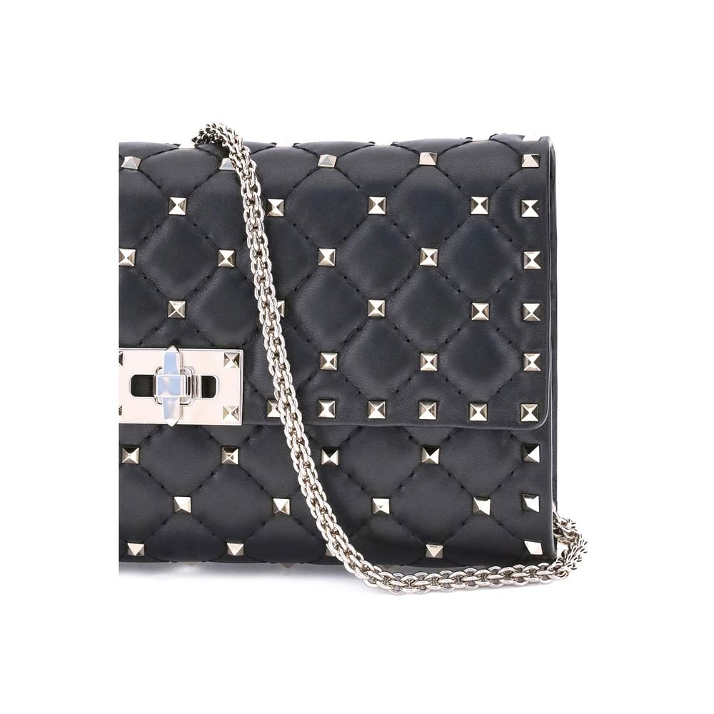 Valentino Garavani Black Lamb Ovis Aries Aries Shoulder Bag - Image 4