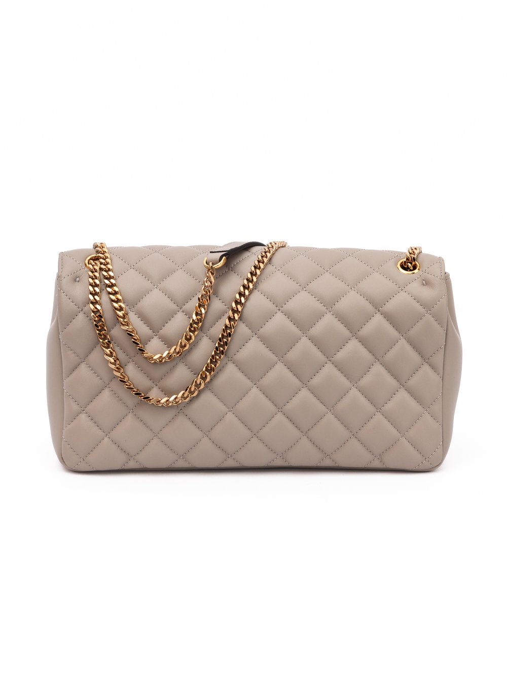 Versace Taupe Quilted Leather Shoulder Strap Bag - Image 3