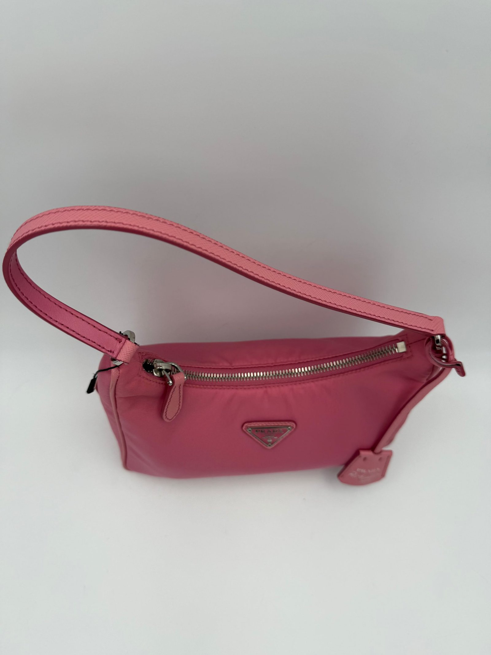 Prada PRADA HOBO Re-Nylon Pink Handbag - Image 4