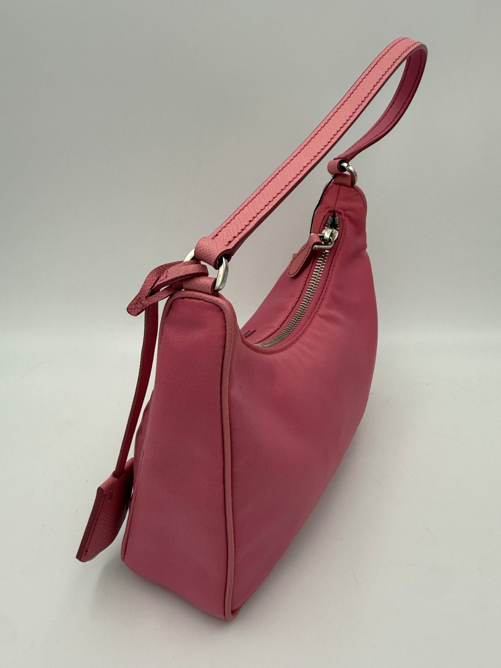 Prada PRADA HOBO Re-Nylon Pink Handbag - Image 7