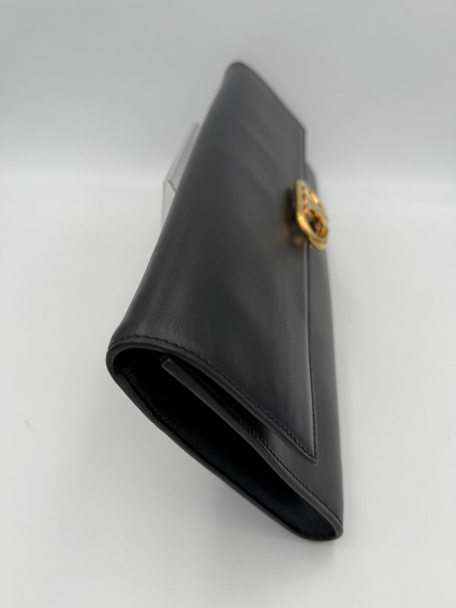 Celine CELINE TRIOMPHE Black Clutch - Image 5