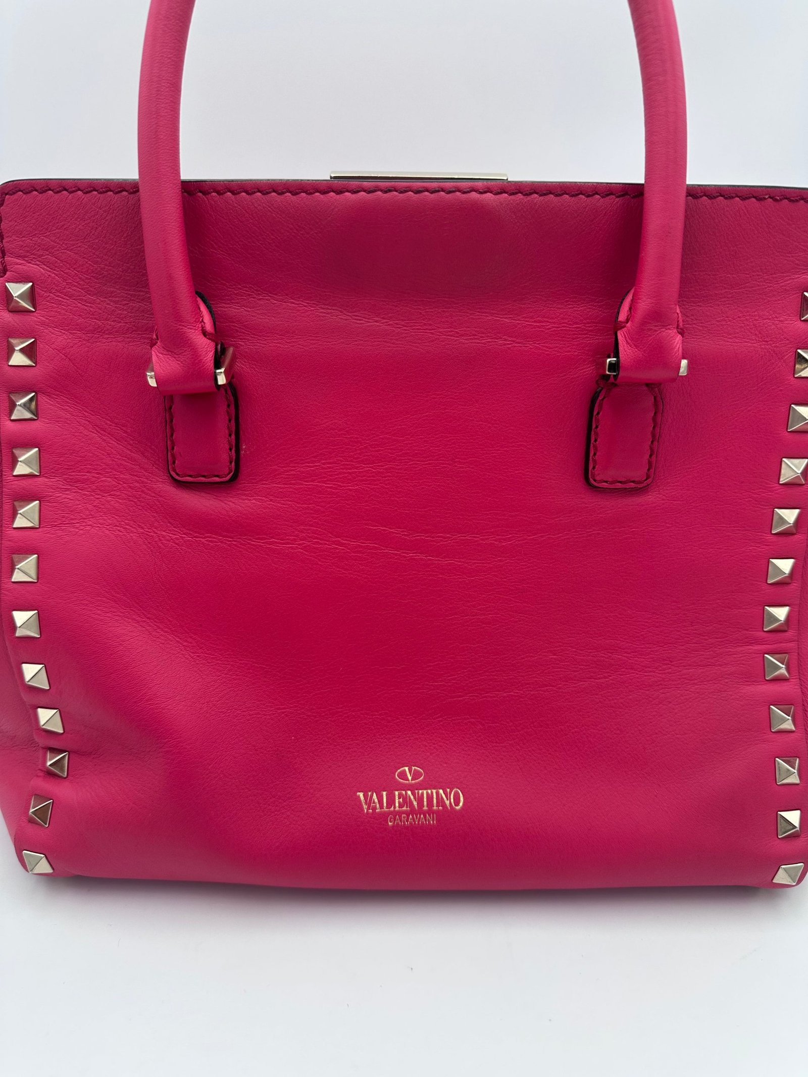 Valentino Garavani VALENTINO GARAVANI Rockstud Medium Pink Handbag - Image 3
