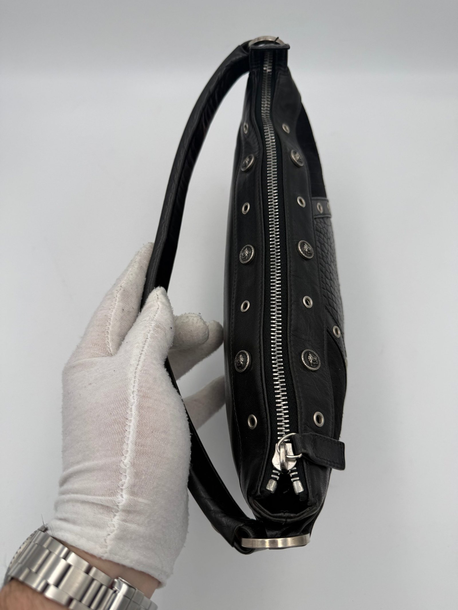 Versace VERSACE Shoulder Bag in Studded Leather - Image 2
