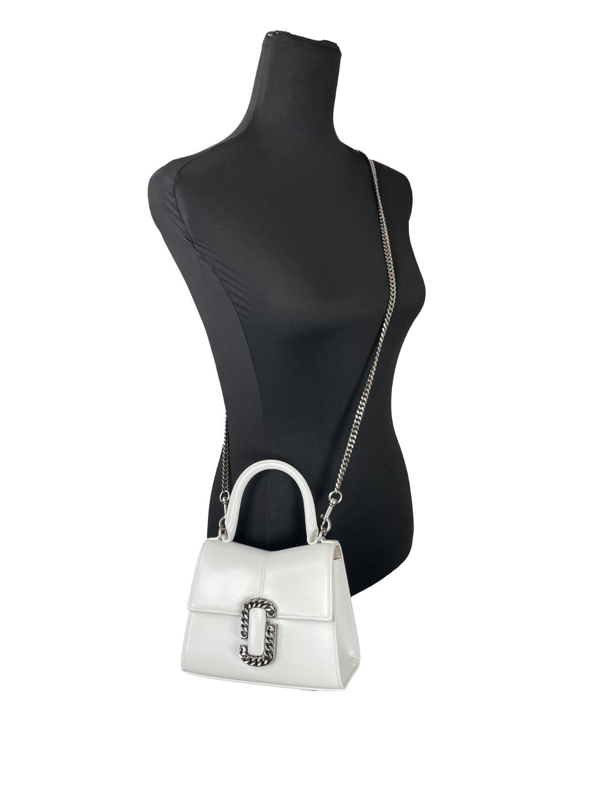 Marc Jacobs The St Marc Mini Top Handle Satchel Crossbody Bag - Image 4