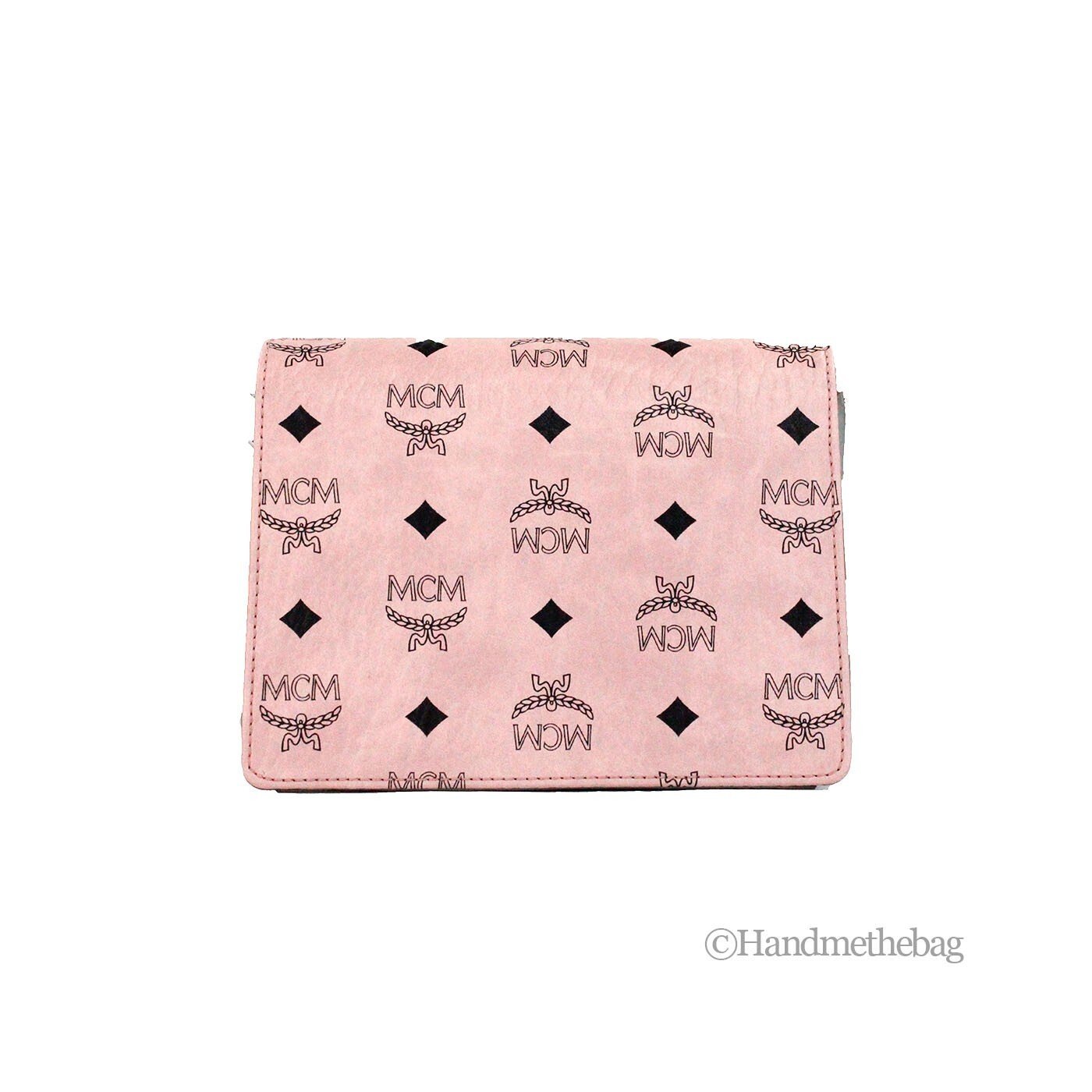 MCM Signature Patricia Leather Mini Flap Lock Crossbody Bag - Image 3